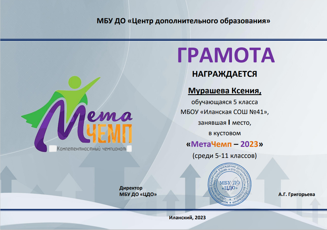 Итоги районного компетентностного чемпионата «МетаЧемп 2023» среди учащихся 5-11 классов.